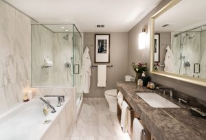 Beautiful Marble Bathrooms Refresh Diamond-level Guest Rooms