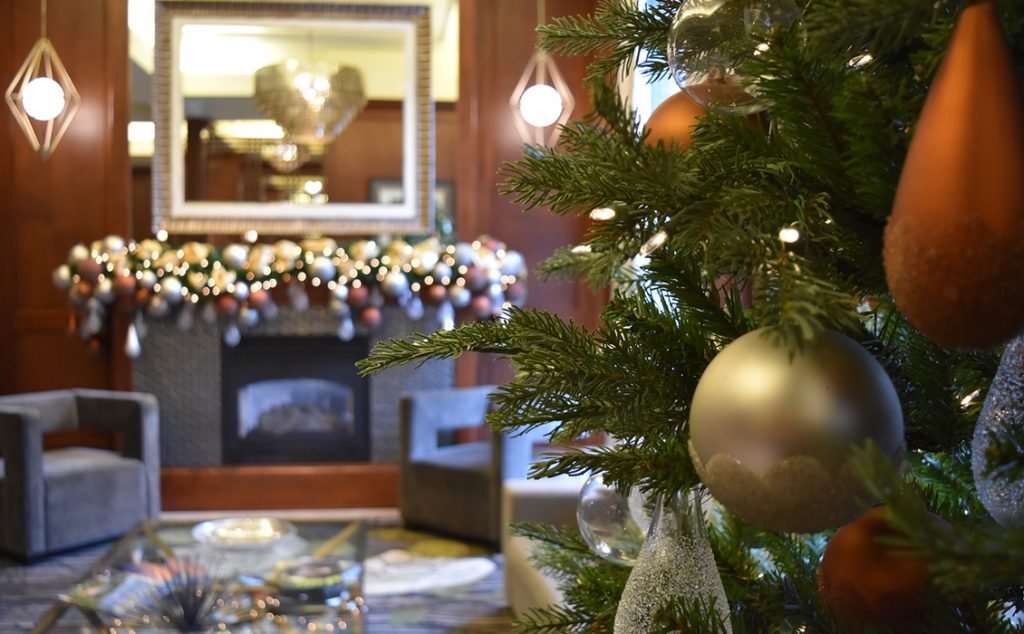 Christmas lobby